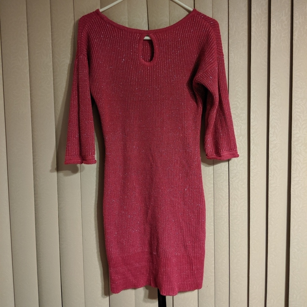 Pink Magenta Sweater Dress